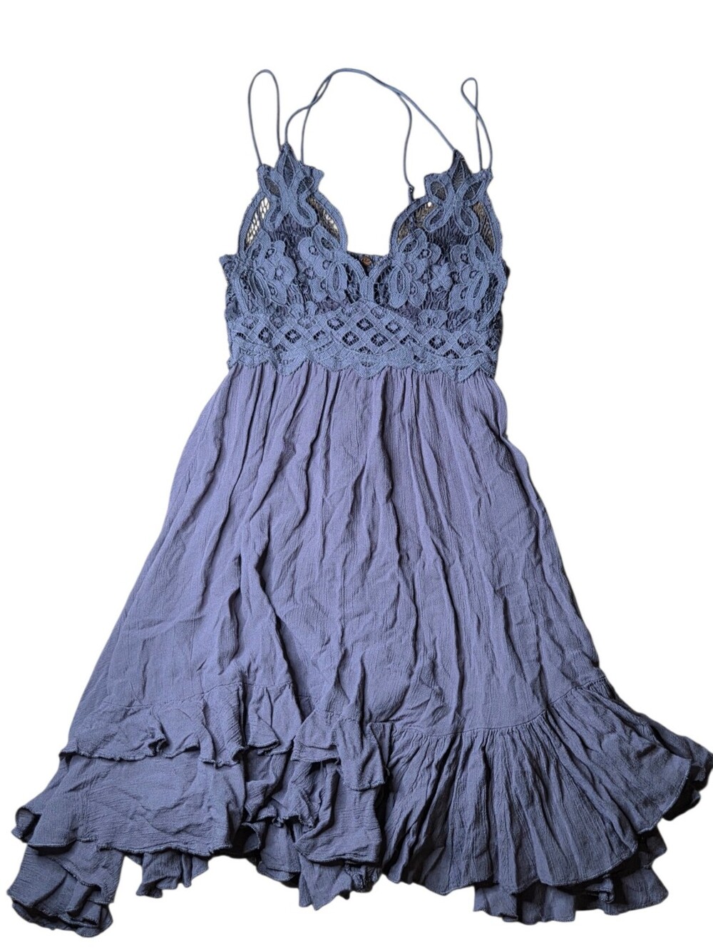 Free People Adella Slip Dress Lace Sleeveless Flowy Dusty Purpl Bohemian Women S